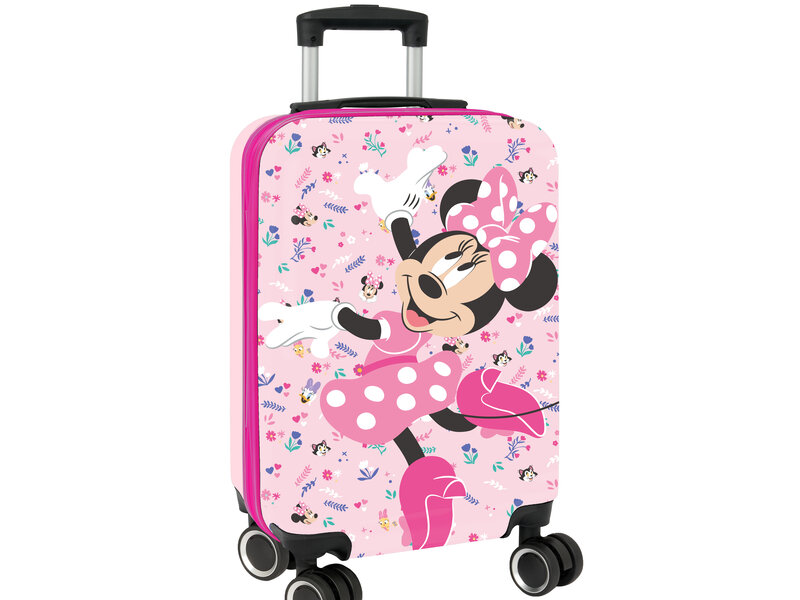 Disney Minnie Mouse Valise cabine Dance - 55 x 34,5 x 20 cm - Valise rigide en ABS