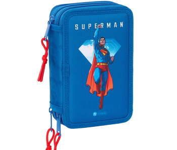 Superman Filled pencil case Superhero (37 pieces) 19.5 x 12.5 x 5.5 cm Polyester