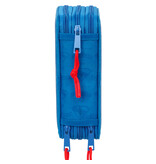 Superman Superhero Filled Pencil Case - 37 Pieces - 19.5 x 12.5 x 5.5 cm - Polyester