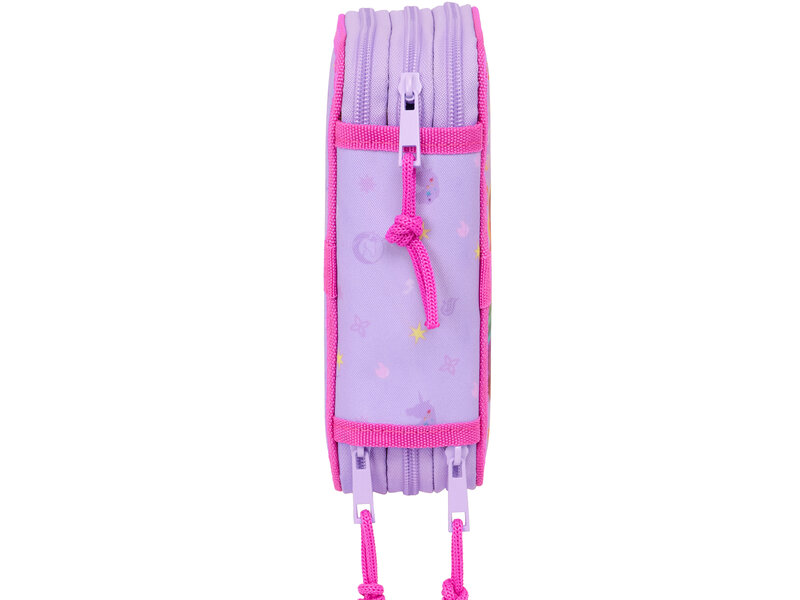 Unicorn Academy Filled Pencil Case Rainbow - 37 pieces - 19.5 x 12.5 x 5.5 cm - Polyester