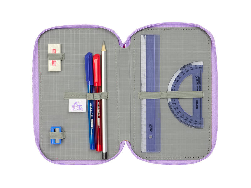 Unicorn Academy Trousse remplie Arc-en-ciel - 37 pièces - 19,5 x 12,5 x 5,5 cm - Polyester