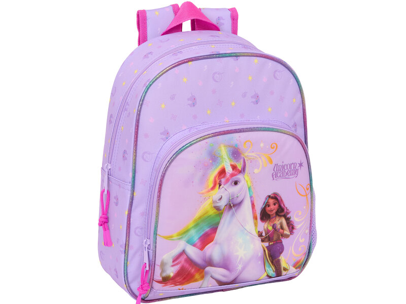 Unicorn Academy Backpack Rainbow - 34 x 28 x 10 cm - Polyester