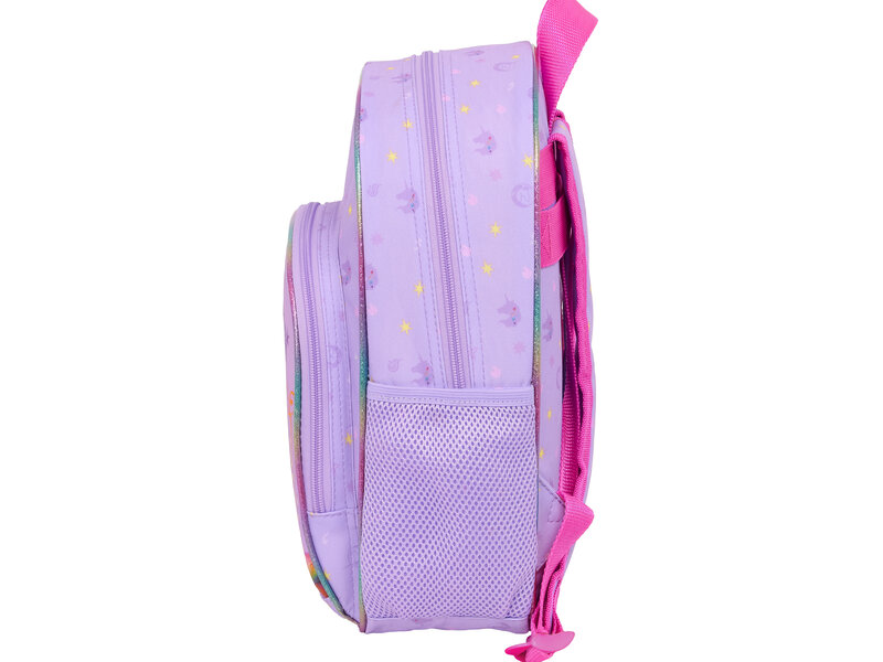 Unicorn Academy Rucksack Regenbogen - 34 x 28 x 10 cm - Polyester