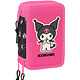 Trousse Kuromi remplie (37 pièces) 19,5 x 12,5 x 5,5 cm Polyester
