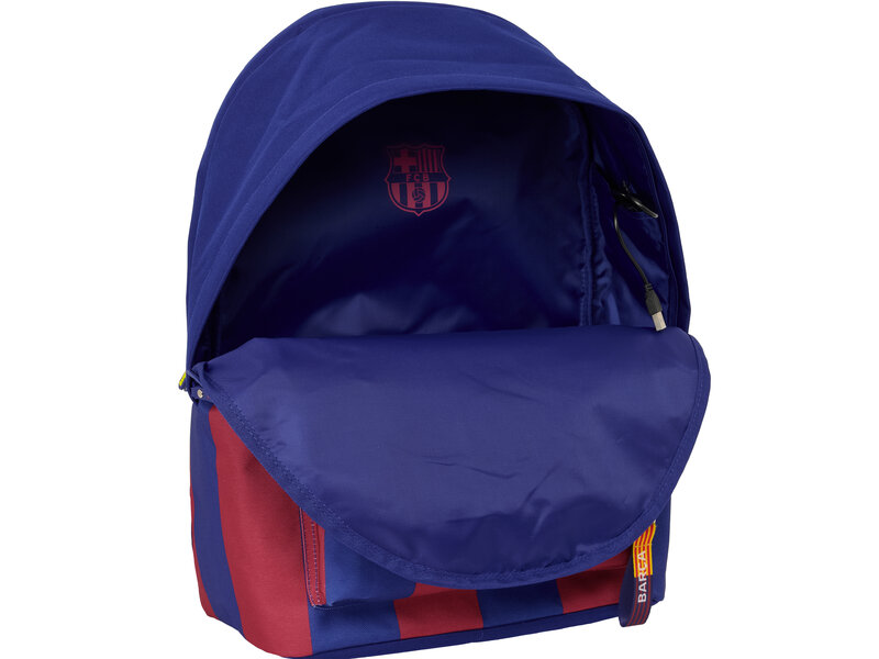 FC Barcelona Sac à dos pour ordinateur portable avec logo - 15,6" - 44 x 31 x 18 cm - Polyester