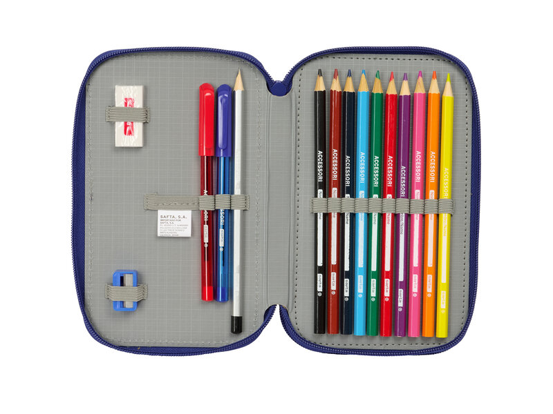 FC Barcelona Trousse garnie Winner - 28 pièces - 19,5 x 12,5 x 4 cm - Polyester
