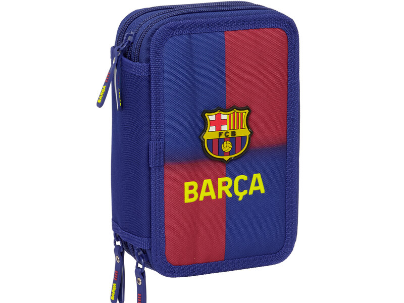 FC Barcelona Federmäppchen 25/26 - Offizielles Schulset Blau/granate