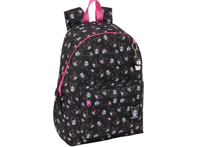 Kuromi Sac à dos Kuromi - 43 x 31 x 13 cm - Convient pour ordinateur portable - Polyester