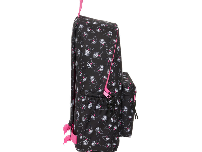 Kuromi Sac à dos Kuromi - 43 x 31 x 13 cm - Convient pour ordinateur portable - Polyester