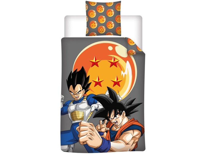 Dragon Ball Z Housse de couette Vegeta - 140 x 200 + 65 x 65 cm - Polycoton
