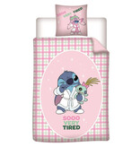 Disney Lilo & Stitch Housse de couette Very Fatiguée - 140 x 200 + 65 x 65 cm - Polycoton