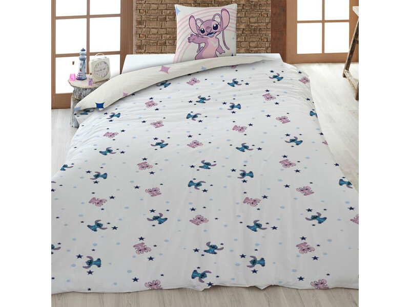 Disney Lilo & Stitch Housse de couette Magical - 140 x 200 + 65 x 65 cm - Polycoton
