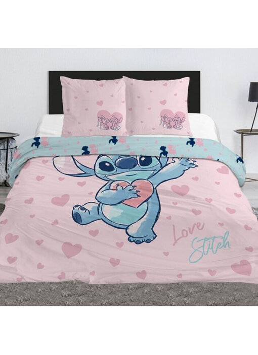 Disney Lilo & Stitch Duvet cover Love 240 x 220 + 65 x 65 cm Polycotton