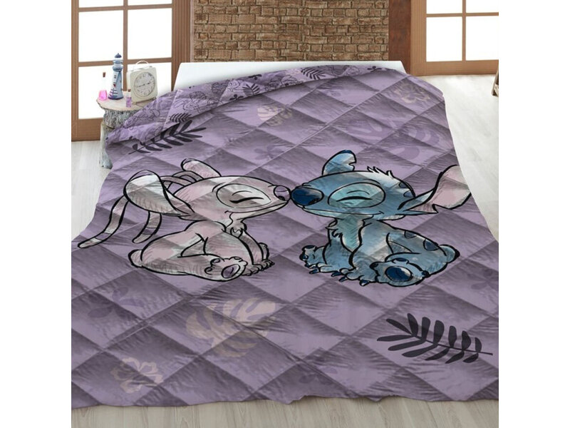 Disney Lilo & Stitch Bedspread Kiss - 140 x 200 cm - Polyester