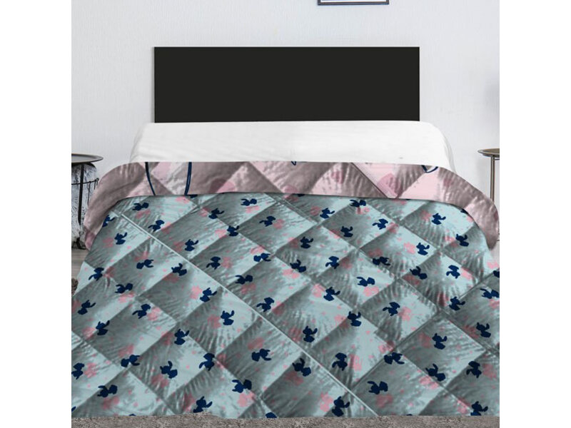 Disney Lilo & Stitch Tagesdecke Herz - 240 x 220 cm - Polyester