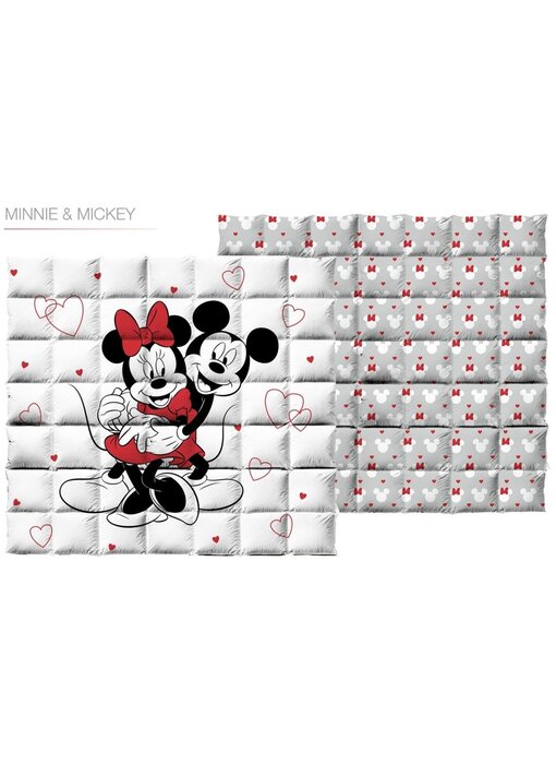 Disney Minnie & Mickey Mouse Sprei Love 240 x 220 cm Polyester