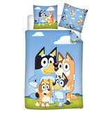 Bluey Duvet cover Fun Family - 140 x 200 + 65 x 65 cm - Polycotton