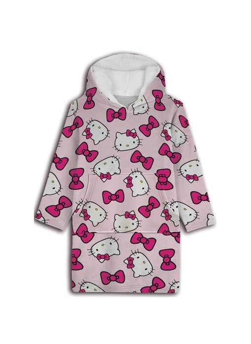 Hello Kitty & Friends Couverture polaire à capuche Rose Enfant (7 - 14 ans) Polyester