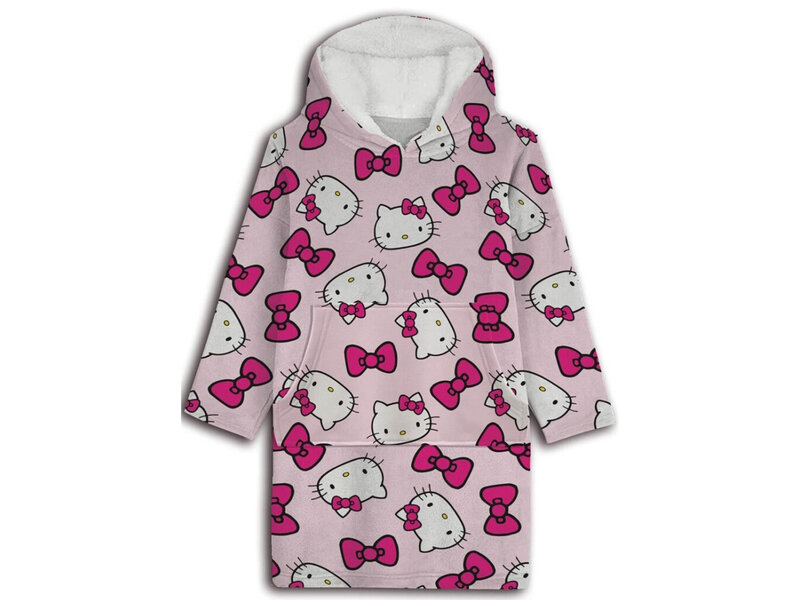 Hello Kitty Sweat à capuche polaire rose - Enfant - Taille unique (7-14 ans) - Polyester