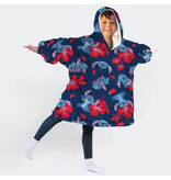 Disney Lilo & Stitch Couverture polaire à capuche Aloha - Enfant - Taille unique (7-14 ans) - Polyester