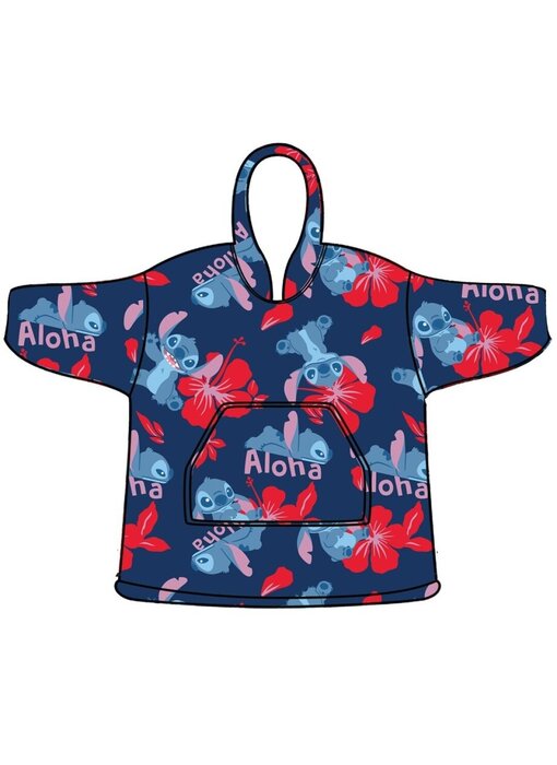 Disney Lilo & Stitch Hoodie Fleecedeken Aloha Volwassen Polyester (One Size)