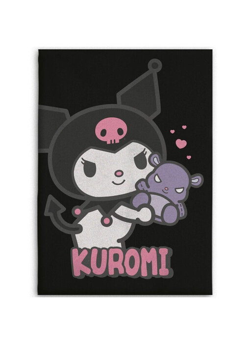 Kuromi Couverture polaire Ours en peluche 110 x 150 cm Polyester