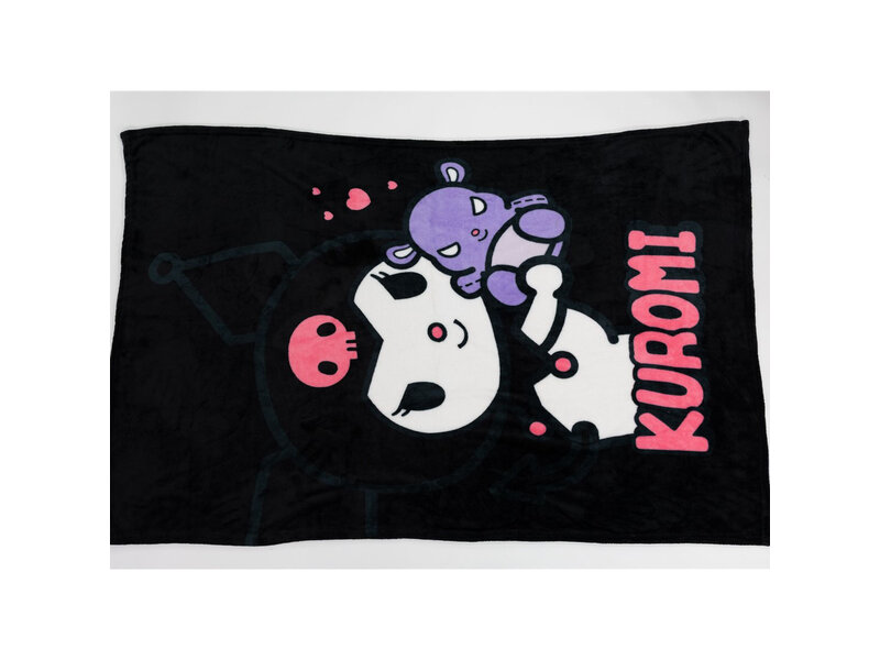 Kuromi Couverture polaire Teddybear - 110 x 150 cm Polyester