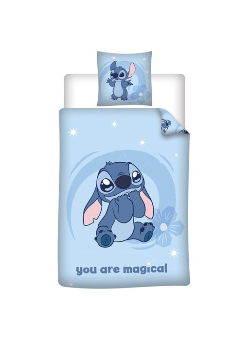 Disney Lilo & Stitch Bettbezug Magical 140 x 200 cm 65 x 65 cm Baumwollflanell