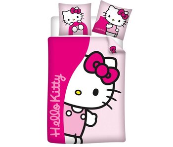 Hello Kitty & Friends Housse de couette Peekaboo 140 x 200 cm 65 x 65 cm Flanelle de coton