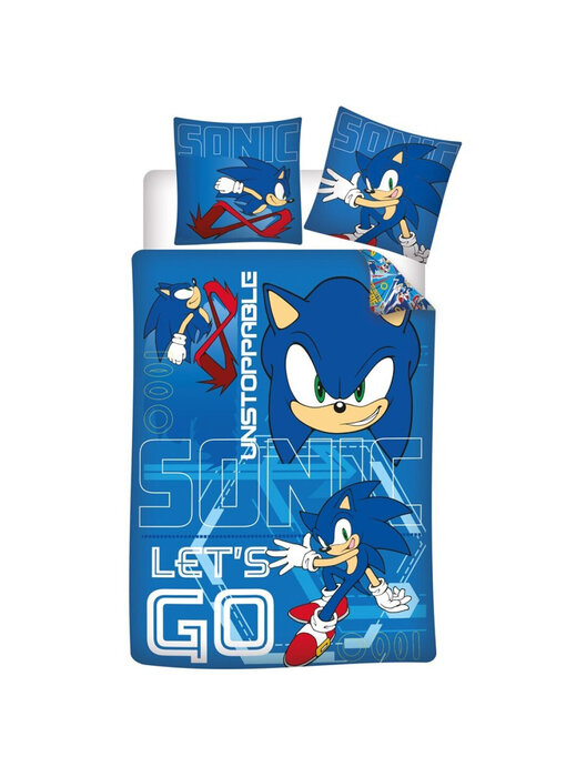 Sonic the Hedgehog Unstoppable Duvet Cover 140 x 200 cm / 65 x 65 cm Polycotton