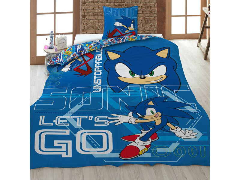 Sonic the Hedgehog Housse de couette Unstoppable - 140 x 200 cm / 65 x 65 cm - Polycoton