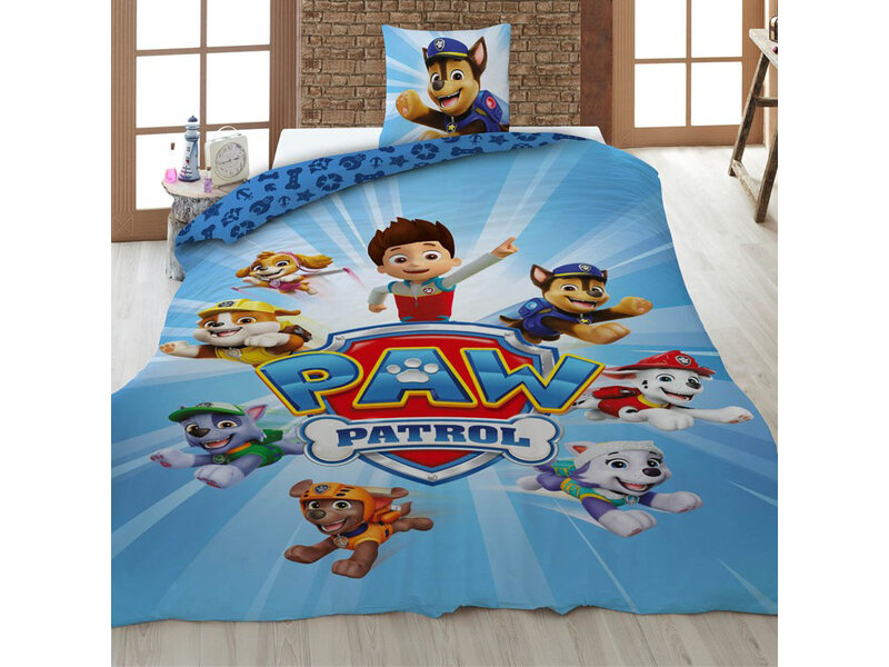PAW Patrol Housse de couette Team - 140 x 200 cm / 65 x 65 cm - Coton