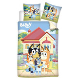 Bluey Happy Home Bettbezug - 140 x 200 cm / 65 x 65 cm - Flanell