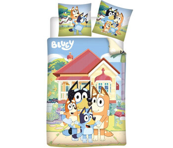 Bluey Dekbedovertrek Happy Home 140 x 200 cm / 65 x 65 cm Flanel
