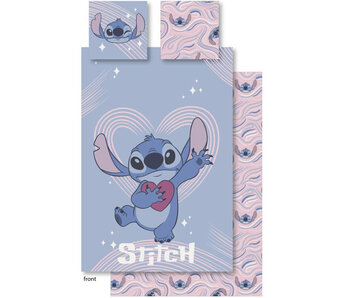 Disney Lilo & Stitch Dekbedovertrek Heart 140 x 200 cm / 65 x 65 cm Polykatoen