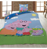 Peppa Pig Familien-Bettbezug – 140 x 200 + 65 x 65 cm – Polycotton