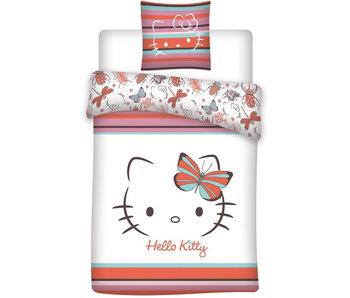 Hello Kitty Duvet cover Butterfly 140 x 200 cm / 65 x 65 cm Polycotton