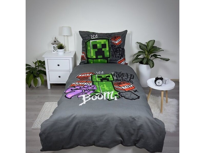 Minecraft Bettbezug, Metro Art – 140 x 200 + 70 x 90 cm – Baumwolle