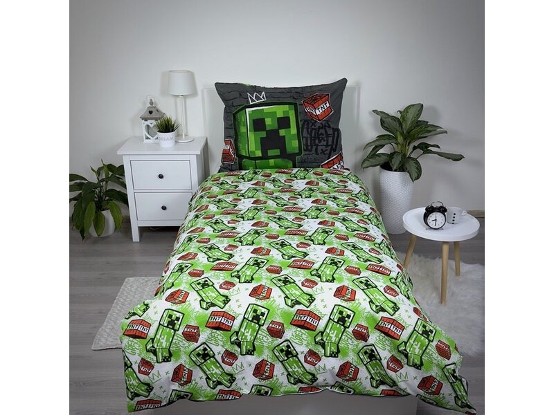 Minecraft Bettbezug, Metro Art – 140 x 200 + 70 x 90 cm – Baumwolle