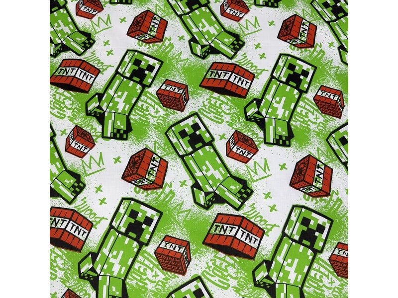Minecraft Bettbezug, Metro Art – 140 x 200 + 70 x 90 cm – Baumwolle