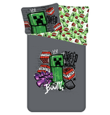 Minecraft Bettbezug, Metro Art – 140 x 200 + 70 x 90 cm – Baumwolle