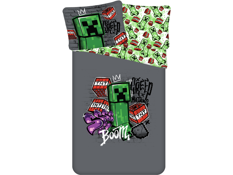 Minecraft Bettbezug, Metro Art – 140 x 200 + 70 x 90 cm – Baumwolle