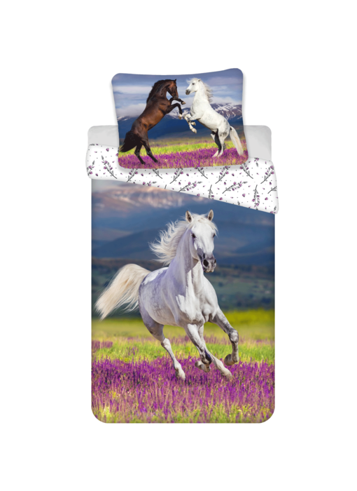 Sweet Home Dekbedovertrek Paarden 140 x 200 cm 70 x 90 cm Katoen