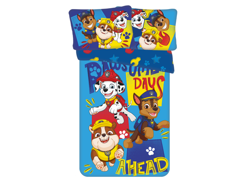 PAW Patrol Housse de couette bébé/enfant Pawsome - 135 x 100 + 40 x 60 cm - Coton