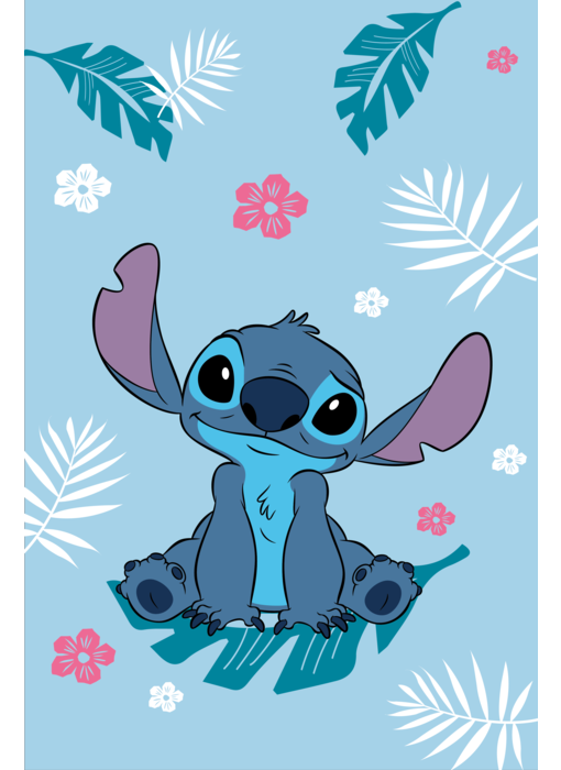 Disney Lilo & Stitch Plaid polaire Bleu 100 x 150 cm Polyester