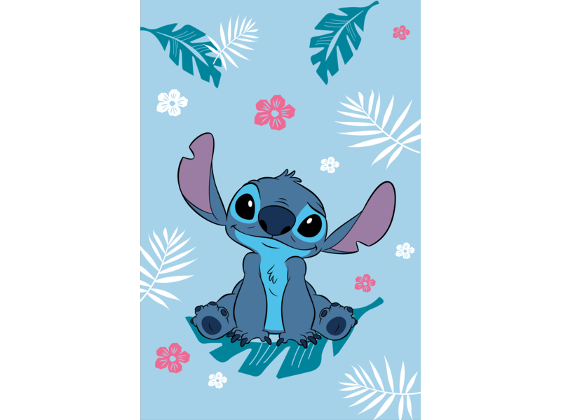 Disney Lilo & Stitch Fleeceplaid Blue - 100 x 150 cm - Polyester
