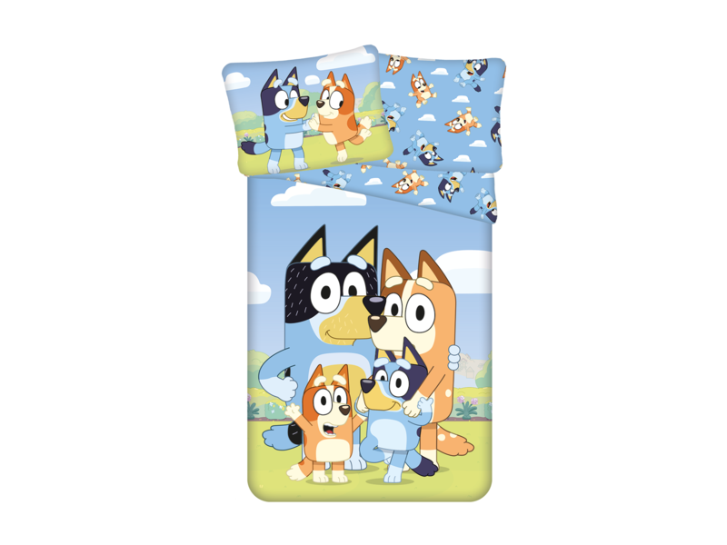 Bluey Duvet cover Happy Family - 140 x 200 cm / 70 x 90 cm - Cotton