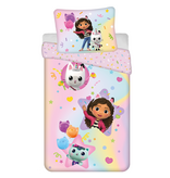 Gabby's poppenhuis Housse de couette Rainbow - 140 x 200 cm / 70 x 90 cm - Coton