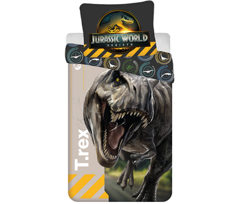 Jurassic World T-Rex Duvet Cover 140 x 200 cm / 70 x 90 cm Cotton