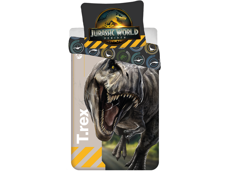 Jurassic World Dekbedovertrek T-Rex - 140 x 200 cm / 70 x 90 cm - Katoen